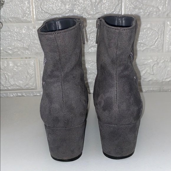 Embroidered Suede Booties - Picture 3 of 5